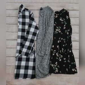 Three girl dresses